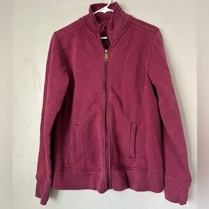 Carhartt Maroon Zip-Up Hoodie